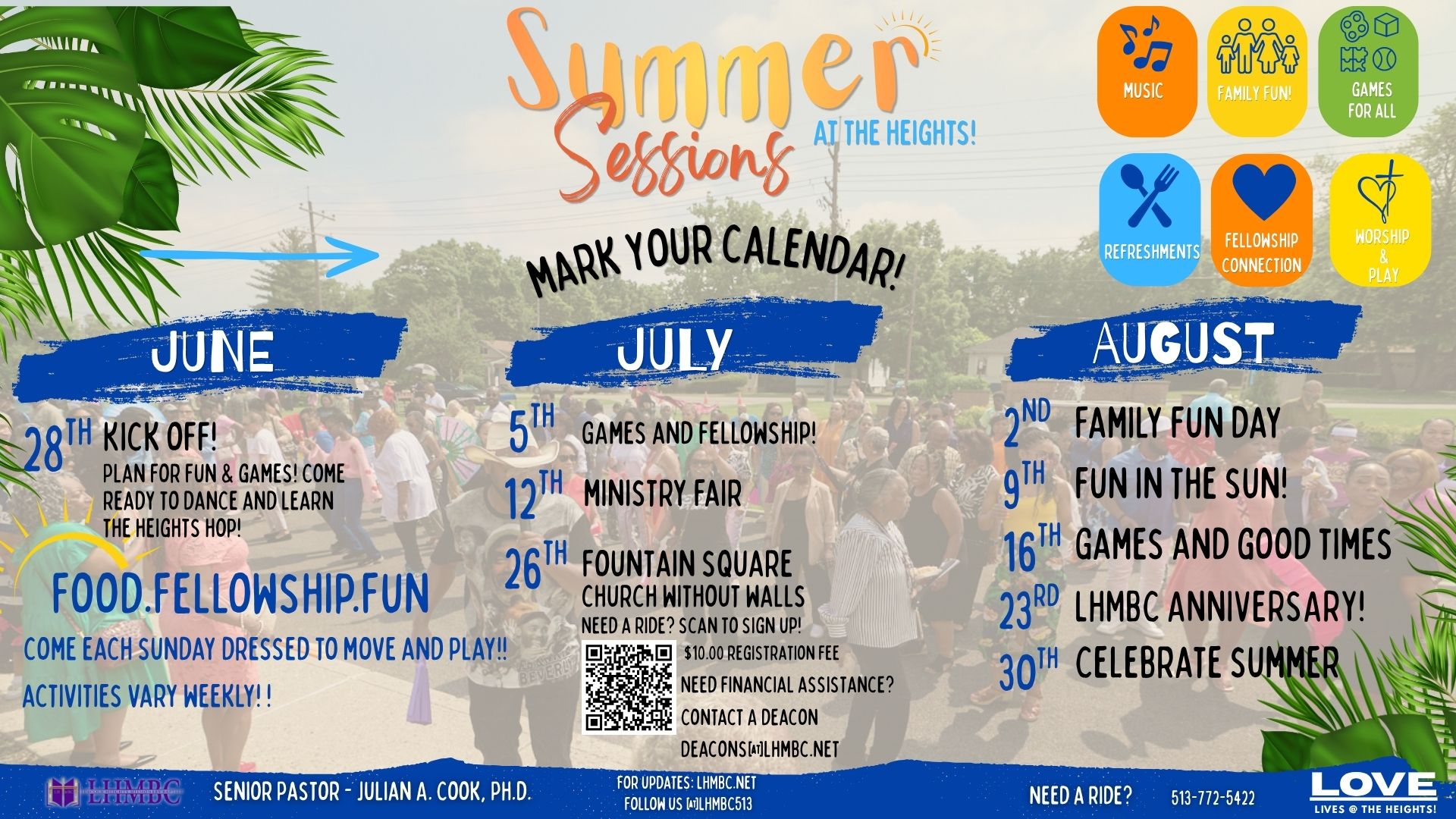Summer sessions Dates 
